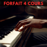 Piano forfait 4 cours individuels
