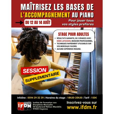 Stage Piano d'Accompagnement Spécial Adultes