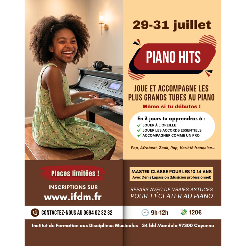 Stage Défis Piano 10-14 ans