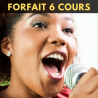 Technique vocale forfait 6 cours individuels