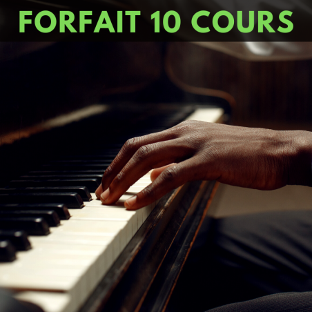 Piano forfait 10 cours individuels