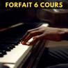 Piano forfait 6 cours individuels